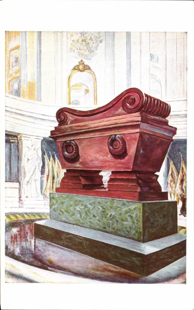 Hôtel des Invalides — Der Sarg Napoleons — von La Breuille, pinxit - Vorderseite