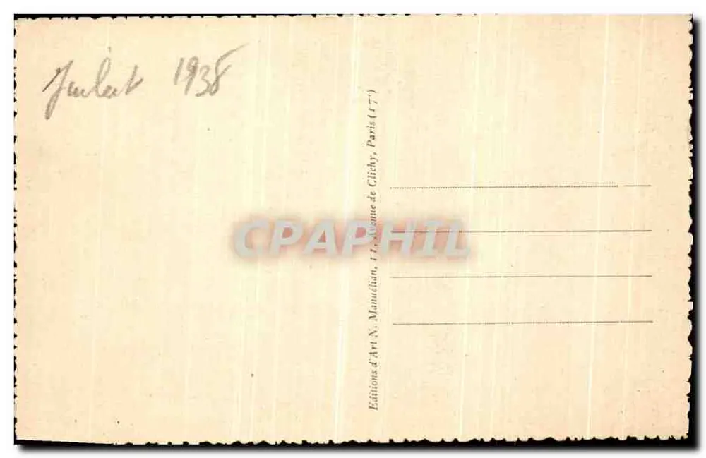 Paris — Das Rathaus — Pax-Mark — 20. PARIS, Stadt des Lichts - Rückseite