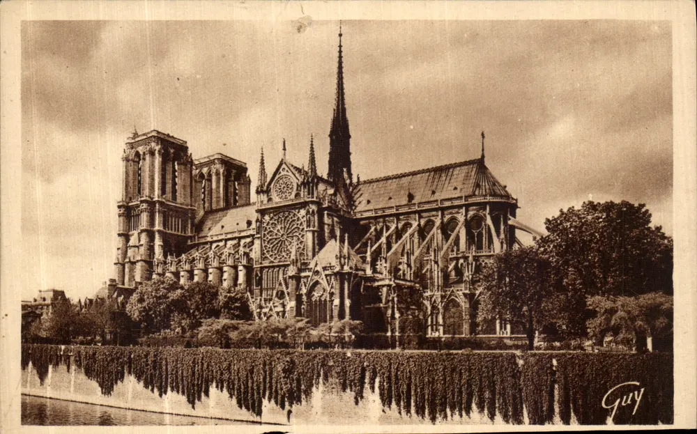 Notre-Dame de Paris — Apsis — Verlag André LECONTE, Nr. 1.026 - Vorderseite