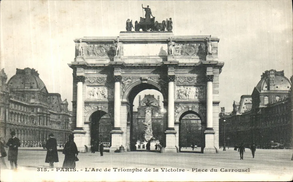 Paris - Der Triumphbogen der Sieg - Place du Carrousel - Verleger 315 - Vorderseite