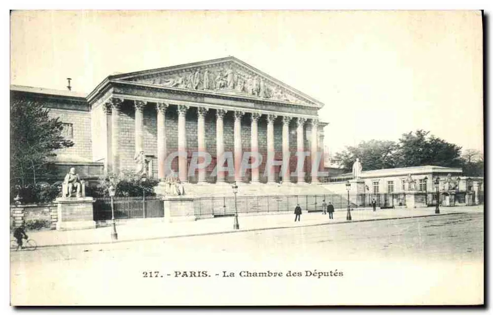 Paris - A Câmara dos Deputados — n° 217 - Frente