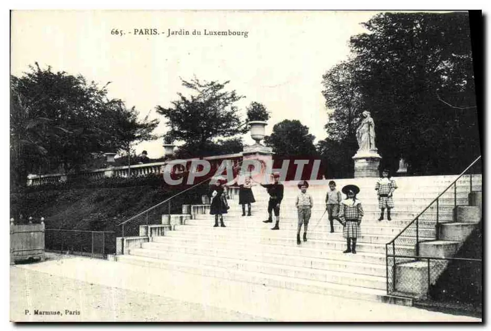 Luxemburger Garten — Paris — P. Marmuse, Paris, n° 665 - Vorderseite