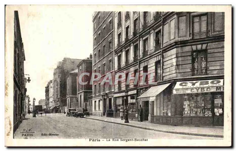 Paris — A Rue Sergent-Bauchat — Editor Mercier - Frente