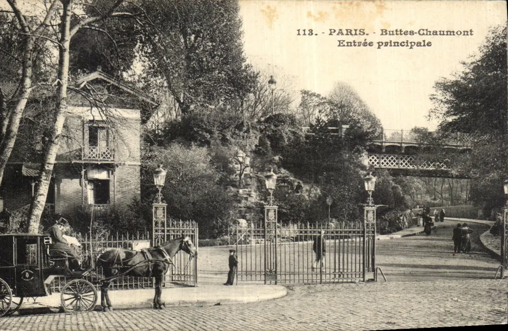 Paris - Buttes-Chaumont - Entrada principal — editor desconhecido, n° 113 - Frente