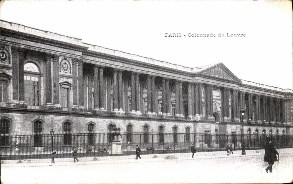 PARIS - Colunata do Louvre — editor não identificado, número de série não visível - Frente