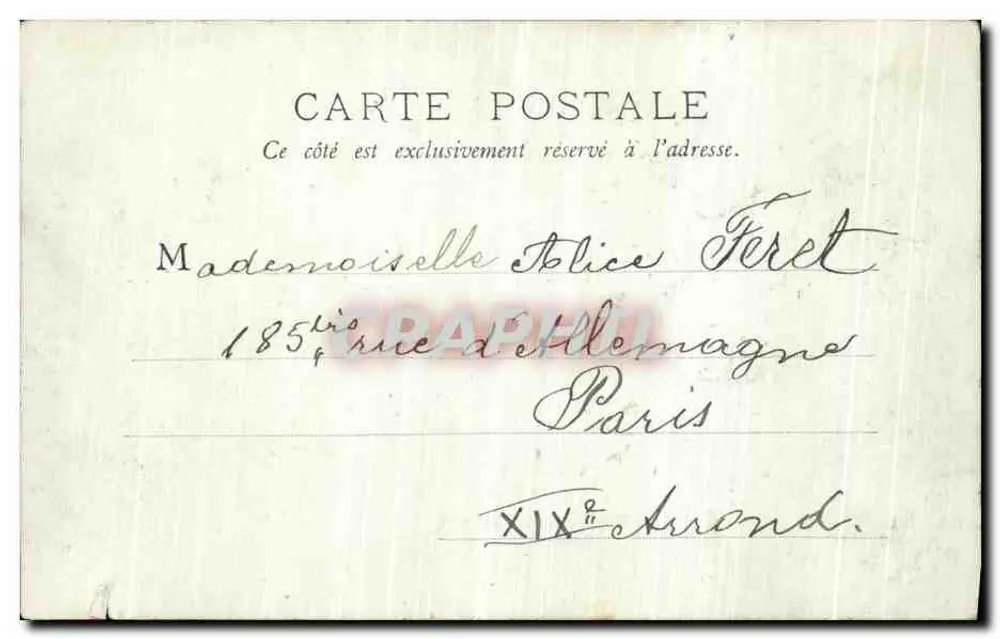 Parc Monceau (A Rotonda) — Paris — H. Fleischhauer - Verso