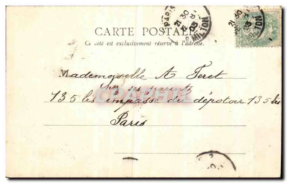 Paris — Igreja de São Vicente de Paulo — E.R., Paris, n°79 - Verso
