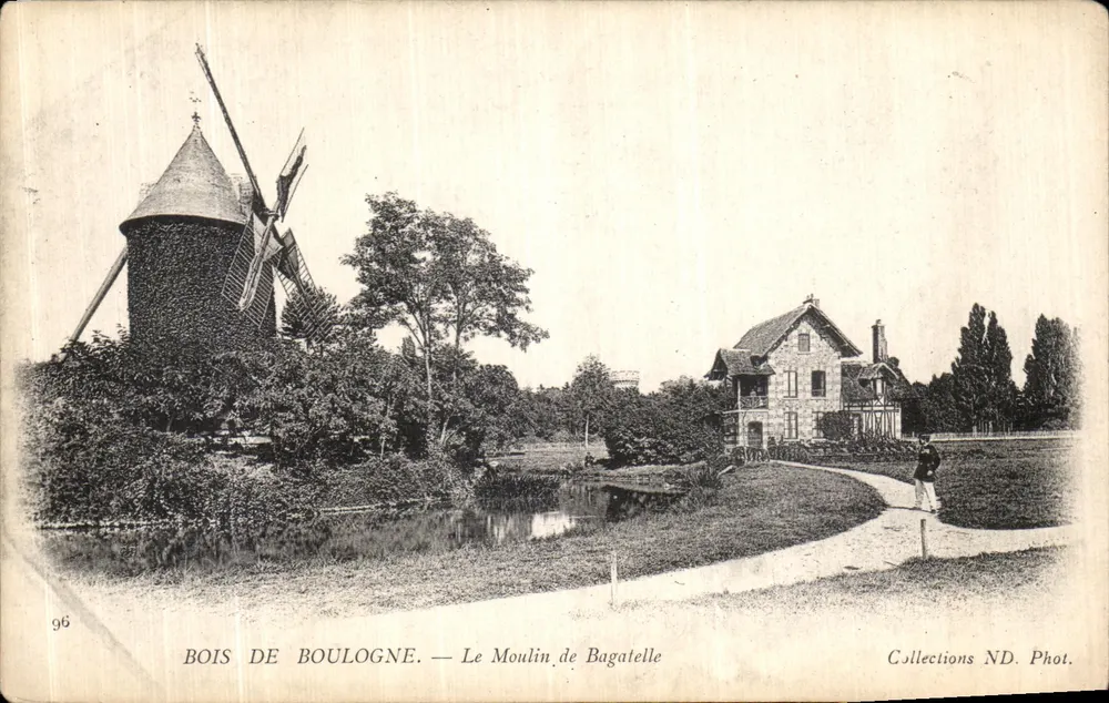 Bois de Boulogne — Le Moulin de Bagatelle — Collections ND. Phot. - Vorderseite