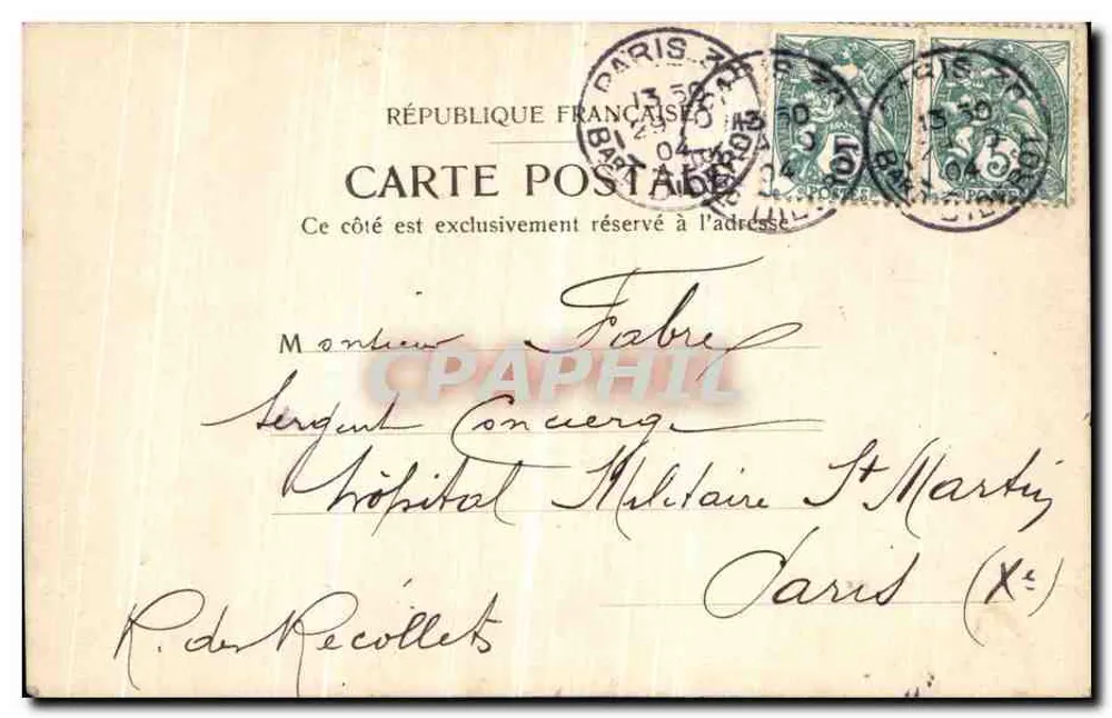 Weltausstellung 1900 — Paris — C.N. & Cie. Nr. 108 - Rückseite