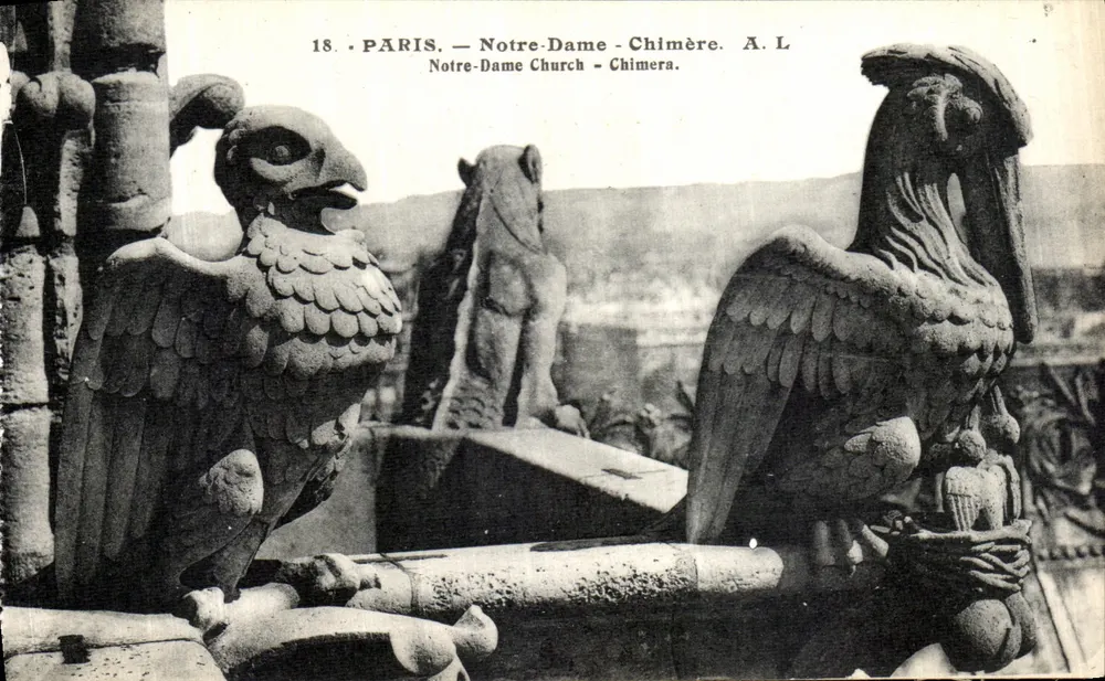 Paris — Notre-Dame — Chimères — A. L. - Frente