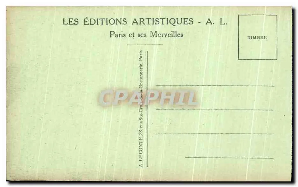 Paris - Notre-Dame - Chimère - A. L. - Verso