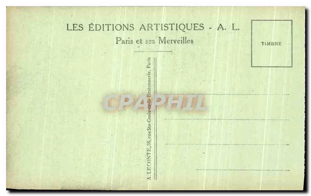 Paris - Catedral de Notre-Dame - Chimère. A. L. - Verso