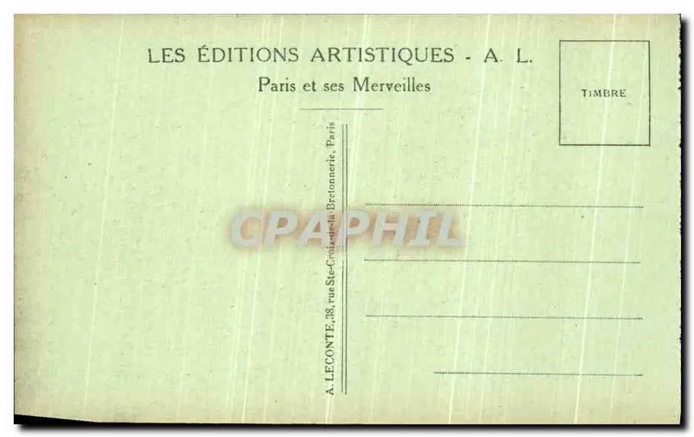 Paris - Catedral de Notre-Dame - Chimère - A. L. - Verso