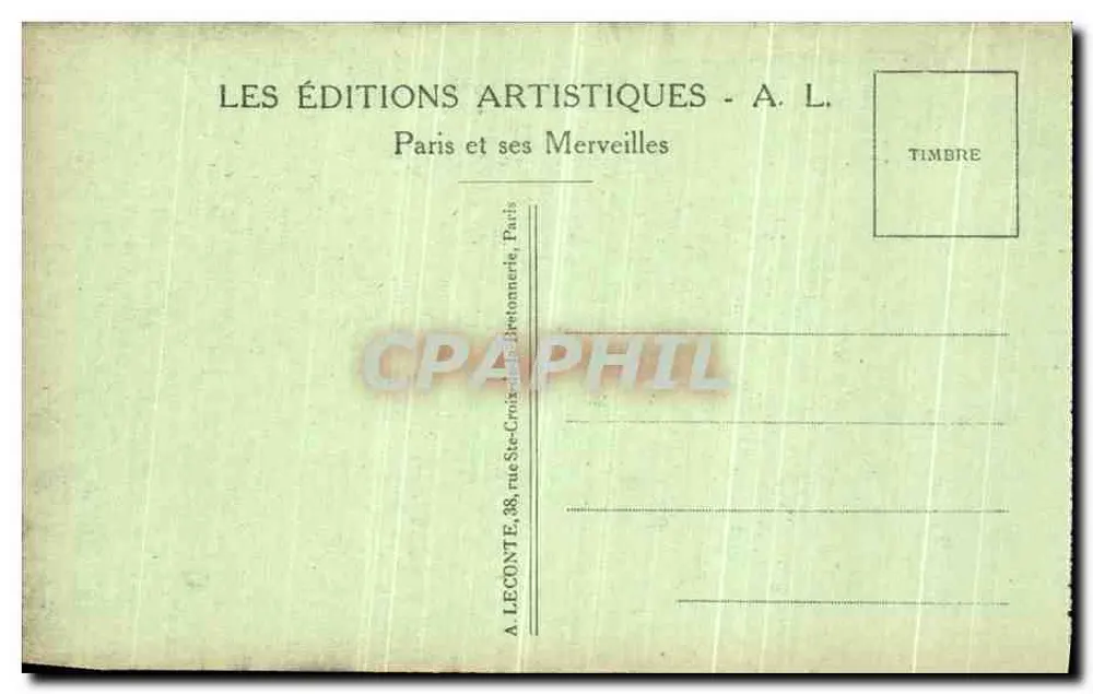 Paris - Catedral de Notre-Dame - Chimera - A. L. - Verso