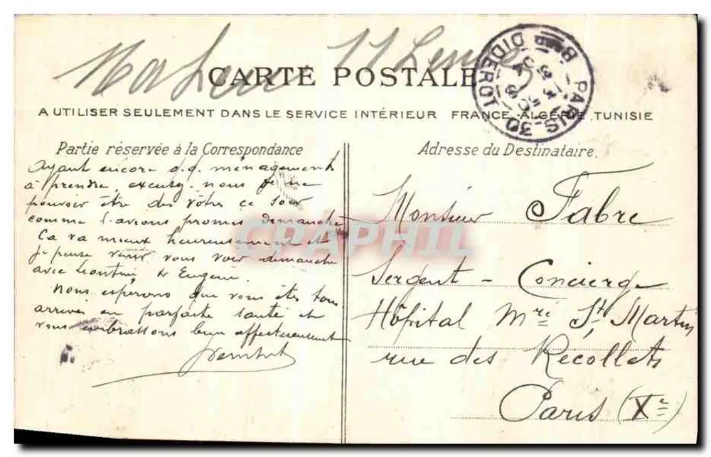Fontaine Carpeaux — Parigi — C. L. C. — n°304 - Verso