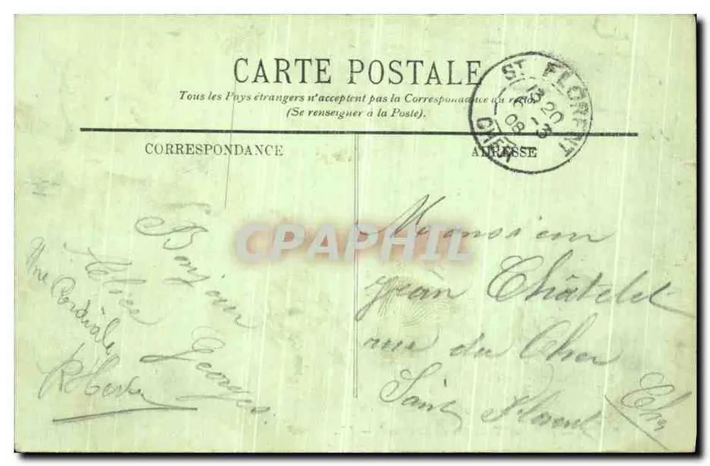 Paris — O Arco do Triunfo do Carrousel — LL. — n°45 - Verso