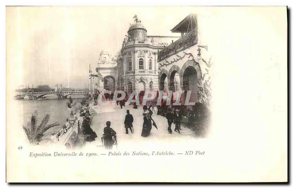 Weltausstellung 1900 — Palast der Nationen, Österreich — ND Fotografie - Vorderseite