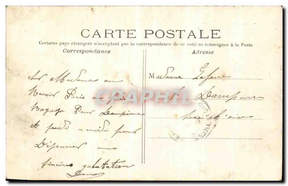 PARIS – Panorama da Seine (lado oeste) — CLEMENET-MAR, n°47 - Verso