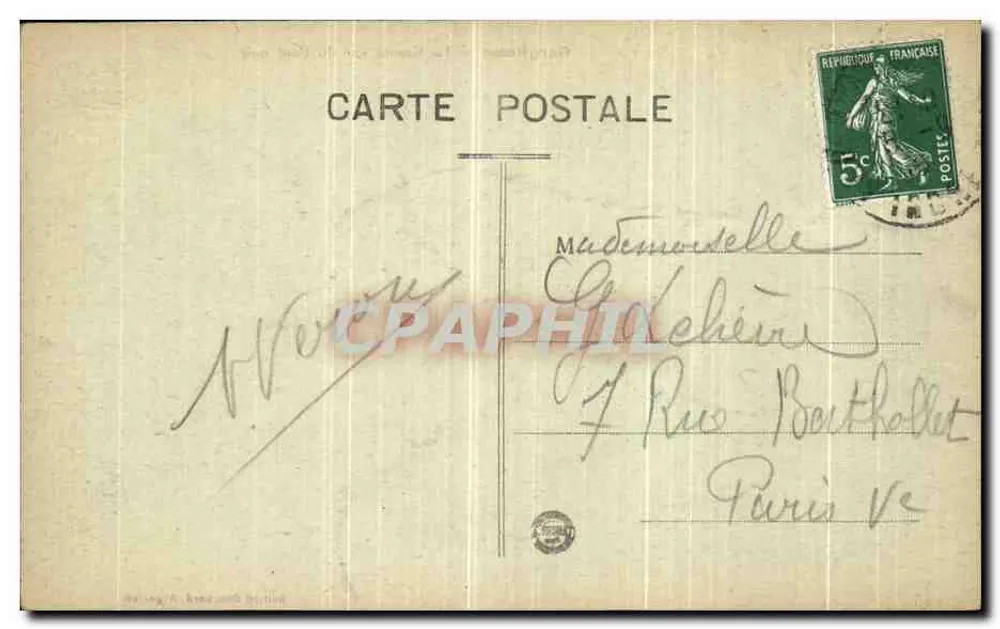 Gargilesse — Die Creuse aus der Sicht der Schwarzen Brücke — Edition Bouchard, Argenton - Rückseite