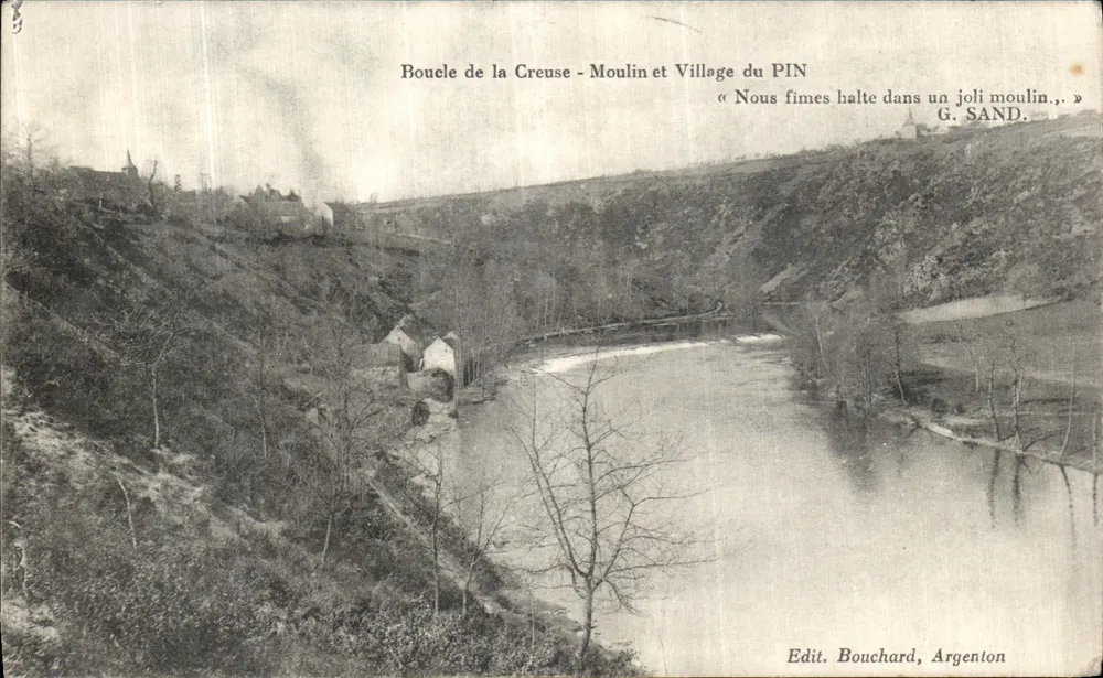 Schleife der Creuse - Mühle und Dorf PIN — Verlag Bouchard, Argenton - Vorderseite