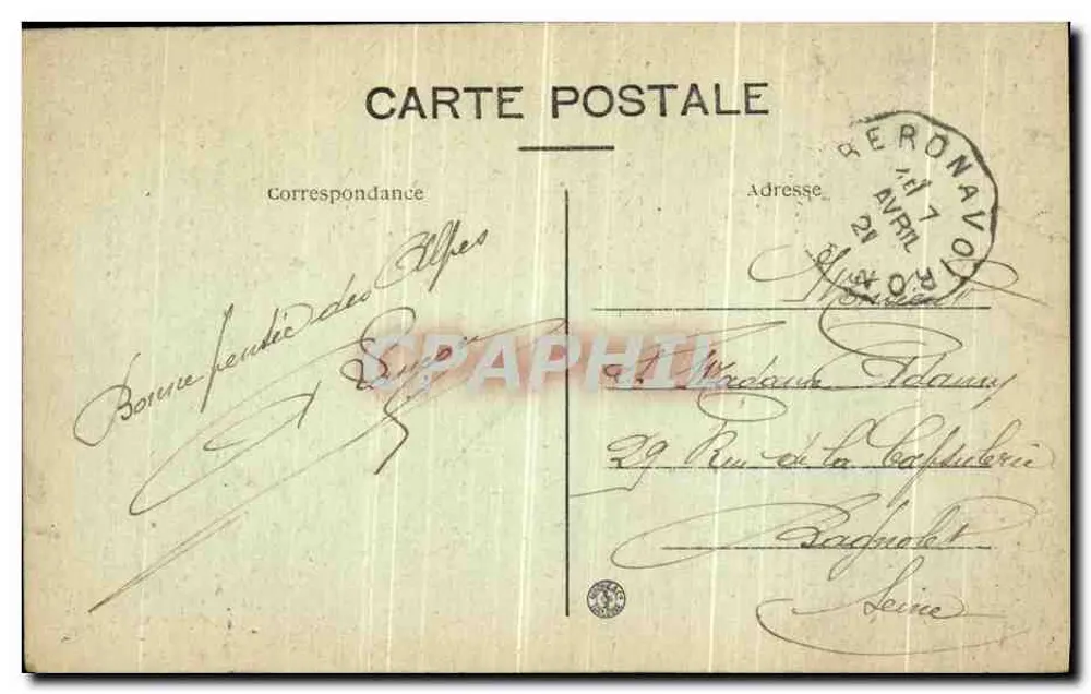 Strada della Chartreuse - Ingresso del Désert — Dauphiné — C. Bauler, Francia — n° 301 bis - Verso