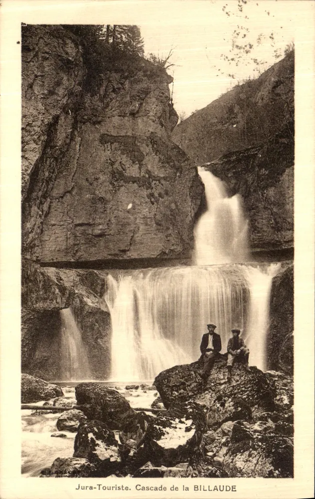 Jura-Touriste. Wasserfall der BILLAUDE — Jura-Touriste. Wasserfall der BILLAUDE - Vorderseite