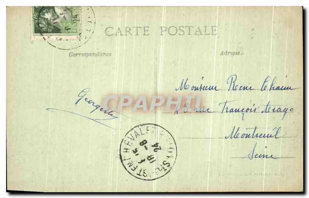Saint-Romain-d'Urfe (Loire) — A Cruz da Rocha — Edição Chaperon, Saint-Just-en-Chavalet - Verso