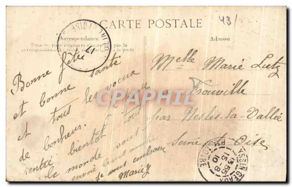 Umgebung von Yssingeaux — Der Lignon unter der Großen Arcade — Verlag V.D. n°4397 - Rückseite