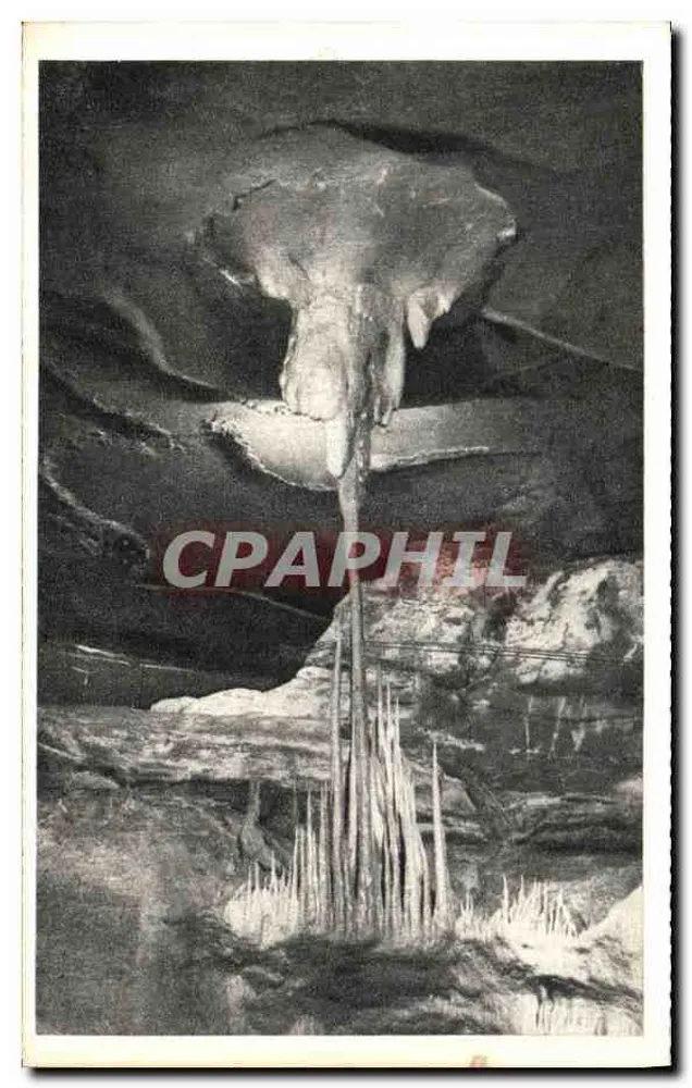 Grotten von Lacave — Säule der Spinnenseifen — Éditions J. Verrière à Saint-Céré (Lot) - Vorderseite