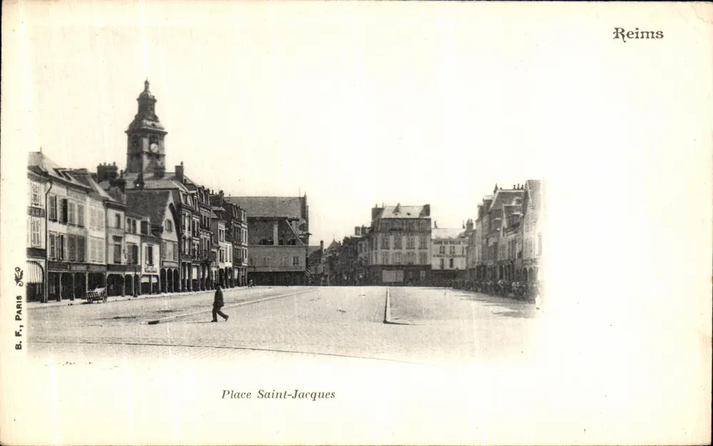 Reims — Praça Saint-Jacques — B. F., Paris - Frente