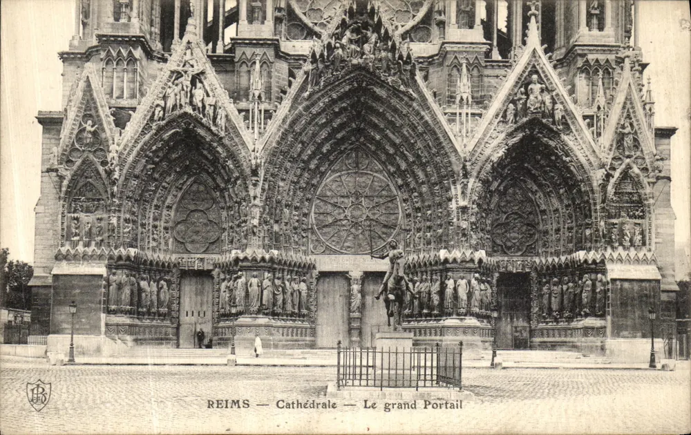 Reims — Kathedrale — Der Große Portal - Vorderseite