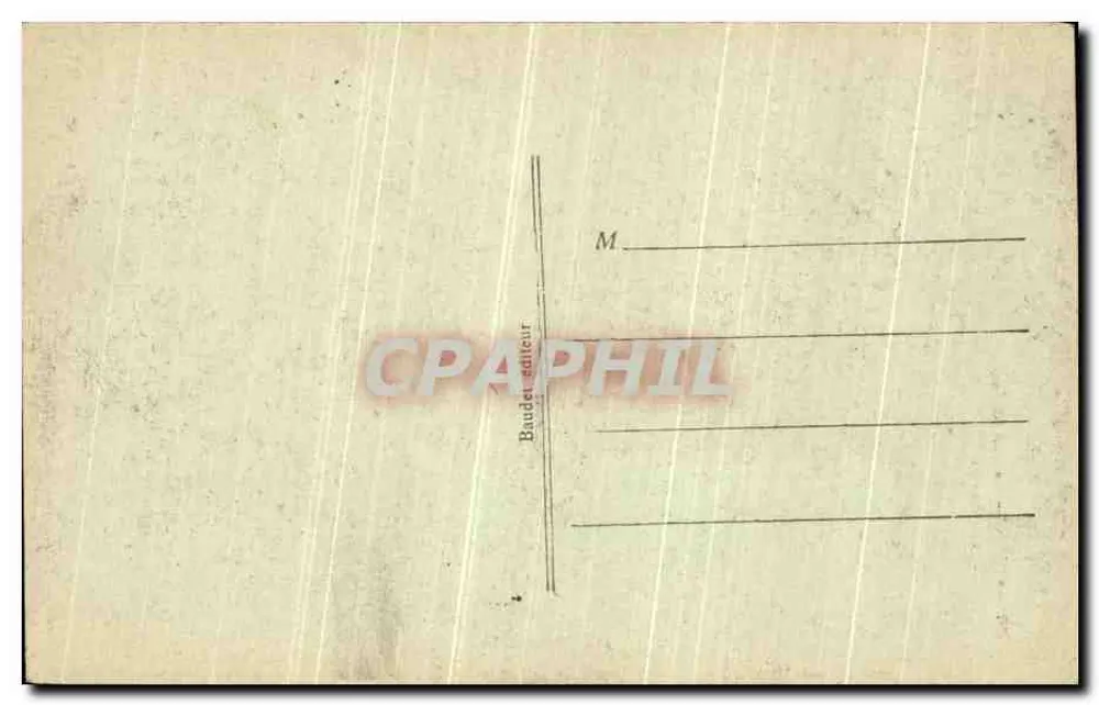 Reims — A Catedral — Ruínas após os bombardeios — Editor Baudet, n°397 - Verso