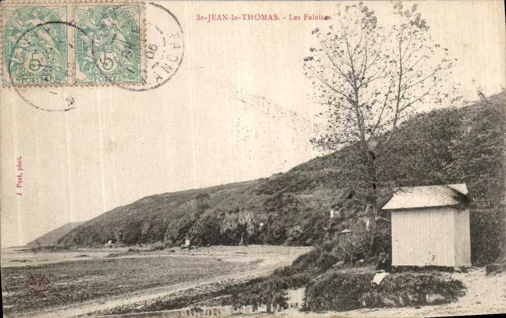 St-JEAN-LE-THOMAS - As Falésias — J. Puel fot. - Frente