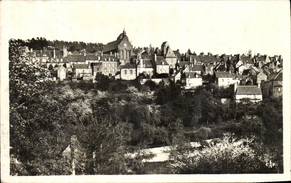 Mortain — Uitzicht op de Collegiata — C.A.P. (63) - Voorkant