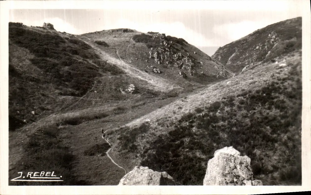 Carolles - Die Schlucht von Lude und ihre Felsen — J. Rebel — n°7 - Vorderseite