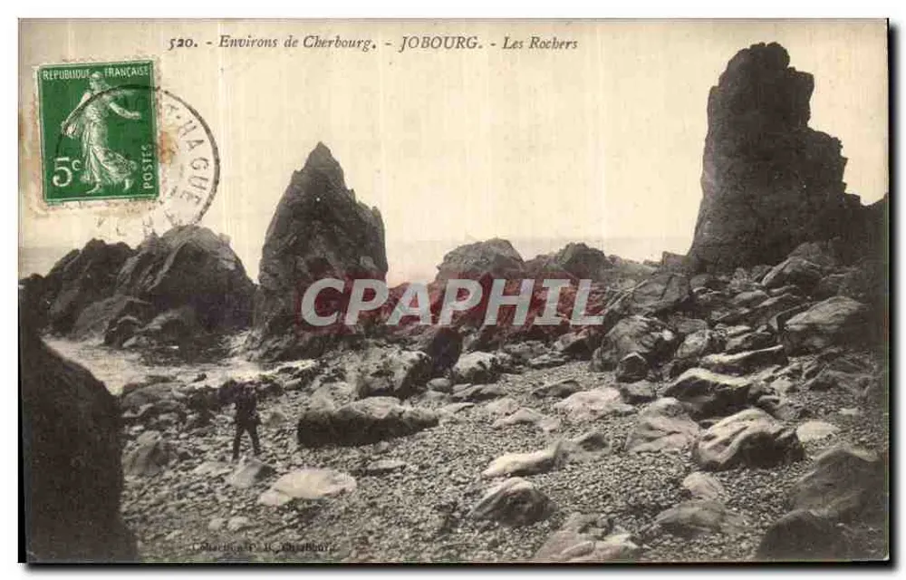 Umgebung von Cherbourg - JOBOURG - Die Felsen - Vorderseite