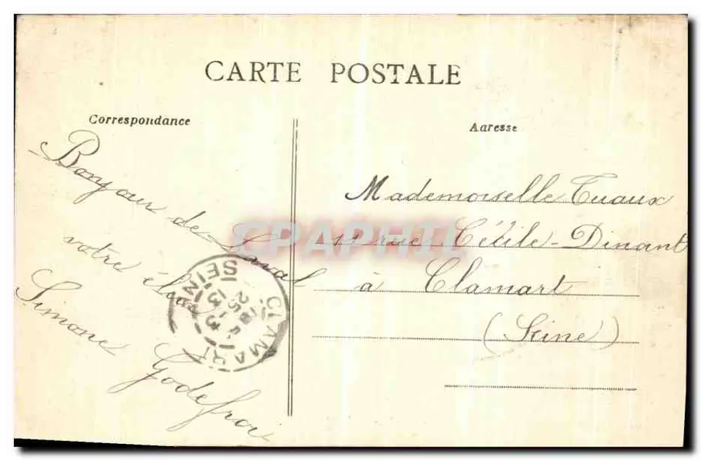Laval - La Mayenne over het Pont-Neuf — uitgever Artaud-Nozais, Nantes, n°65 - Achterkant