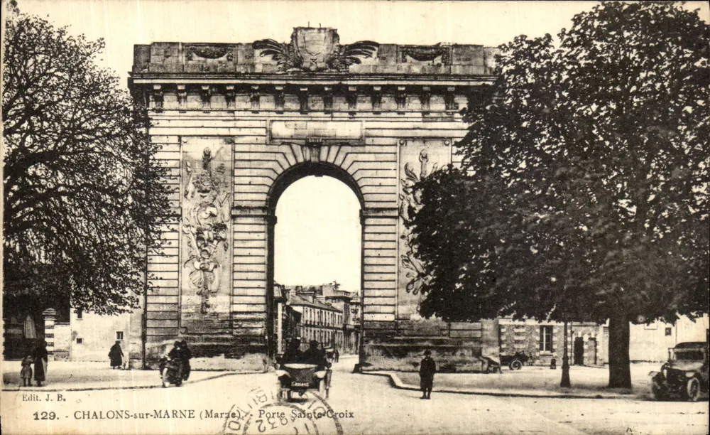 Chalons-sur-Marne — Porta Sainte-Croix — Edit. J. B. n° 129 - Frente