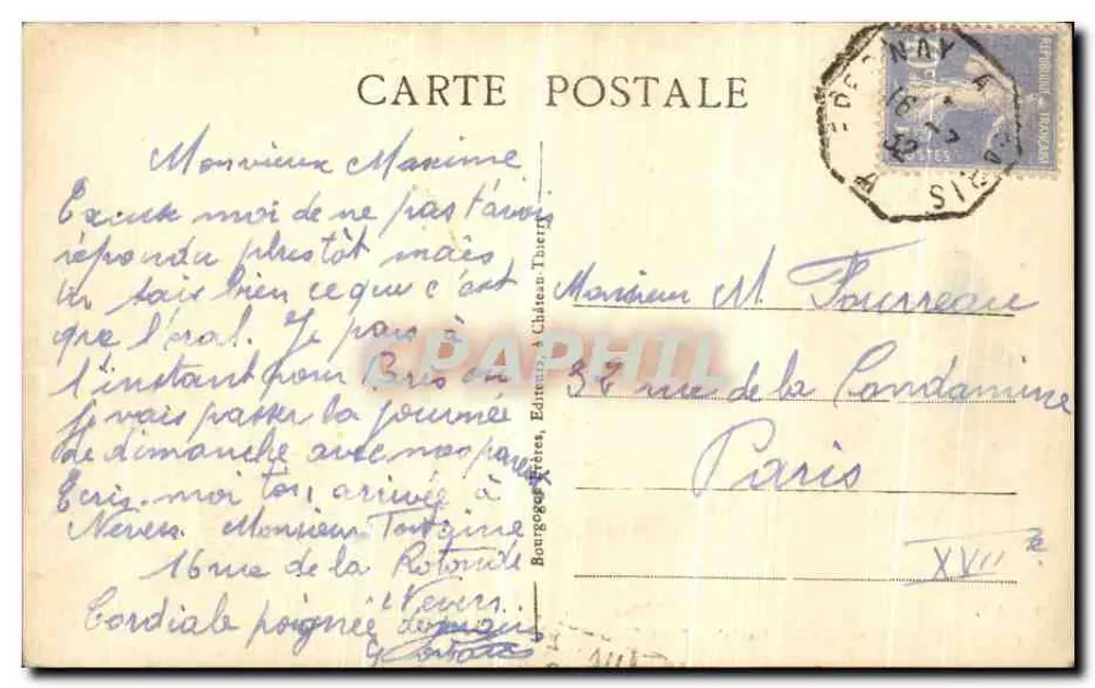 Chalons-sur-Marne — Porta Sainte-Croix — Edit. J. B. n° 129 - Verso