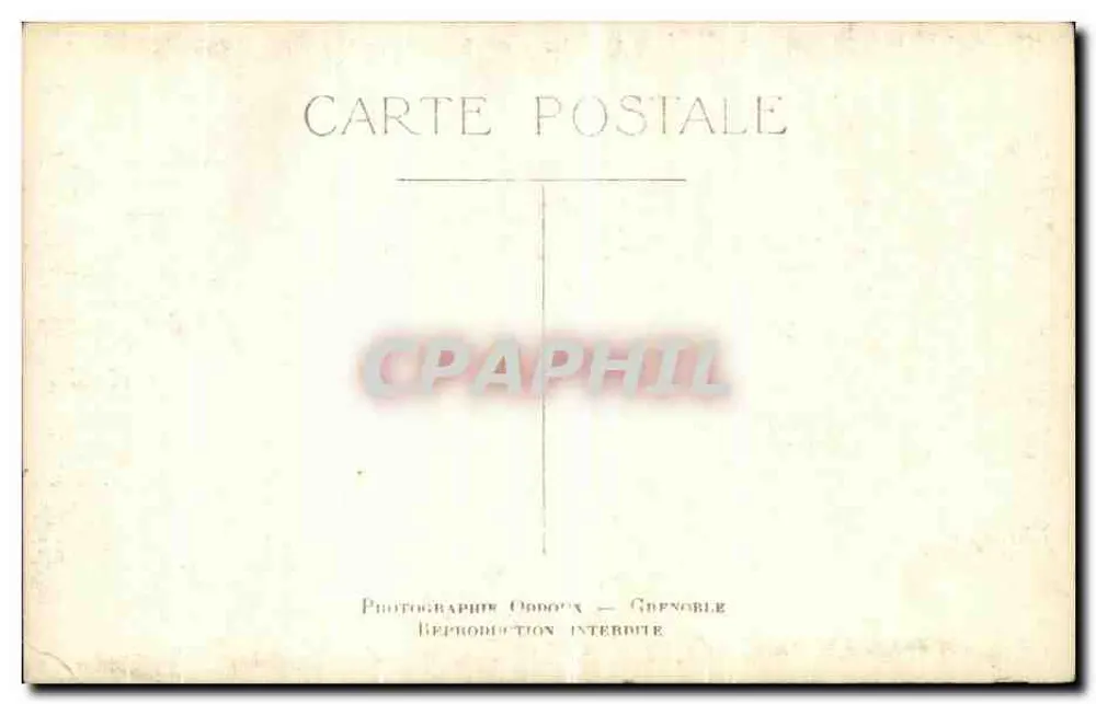 Douphine. Route von Chartreuse nach Eourvoirie — Photographie Oddoux - Grenoble - Rückseite