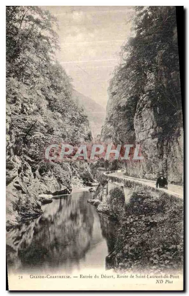 Grande-Chartreuse — Eingang zum Wüstenbereich, Route de Saint-Laurent-du-Pont — ND Phot - Vorderseite