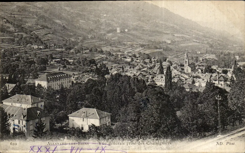 Alleyard-les-Bains — Allgemeiner Blick von den Eichen — ND. Phot. n°620 - Vorderseite