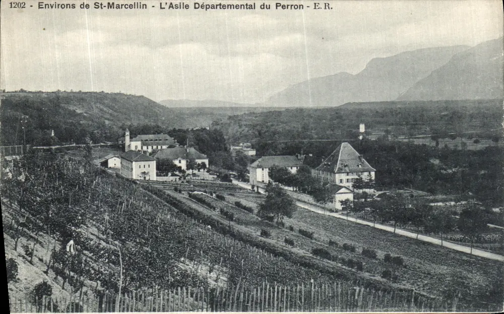Umgebung von St-Marcellin — Das Departementsasyl Perron — E.R. — n°1202 - Vorderseite