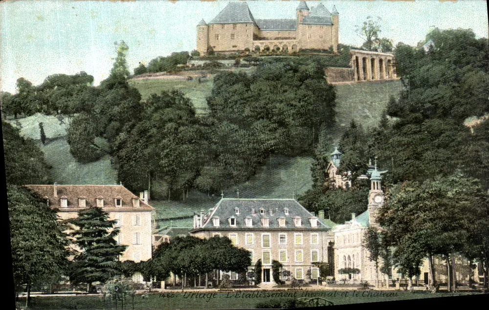 Uriage - Das Thermalbad und das Schloss - Vorderseite