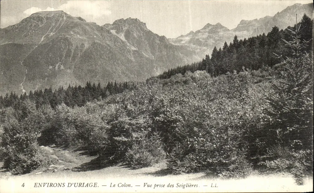 Umgebung von Uriage — Le Colon — Aussicht vom Seiglières — L.L. - Vorderseite