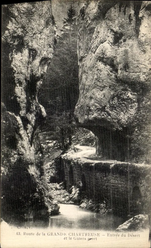 Route der Grande Chartreuse — Eingang in das Wüstenland und die tote Guiters — CI.A.V. n°63 - Vorderseite