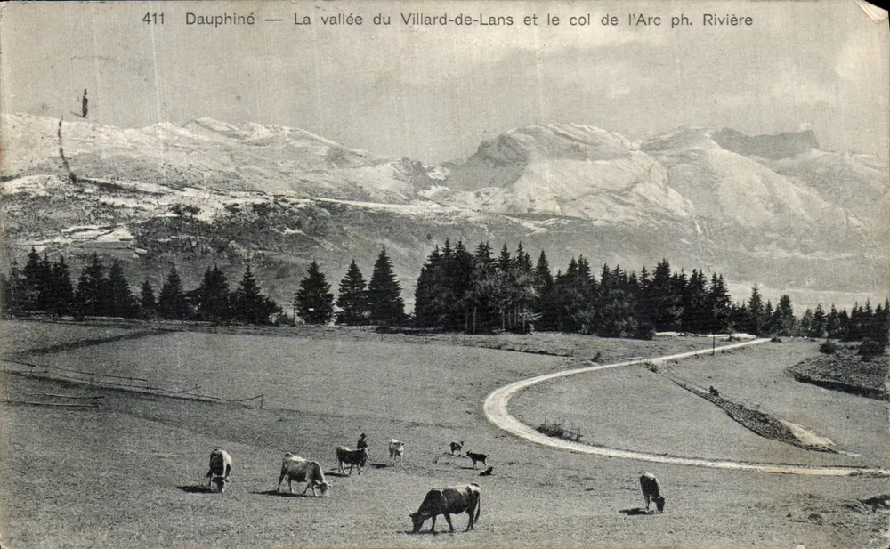 Dauphiné — Die Tal der Villard-de-Lans und der Pass des Arc — Fluss - Vorderseite