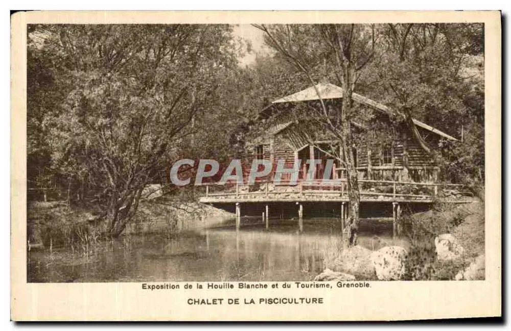 Chalet der Fischzucht — Ausstellung zur Weißen Kohle und Tourismus, Grenoble — Herausgabe durch 'Horizons de France' und Buchhandlung Didier - Vorderseite