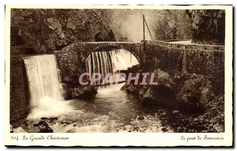 La Grande Chartreuse — Die Brücke Fourvoirie — C.A. des Arts Photographiques - Straßburg - Vorderseite