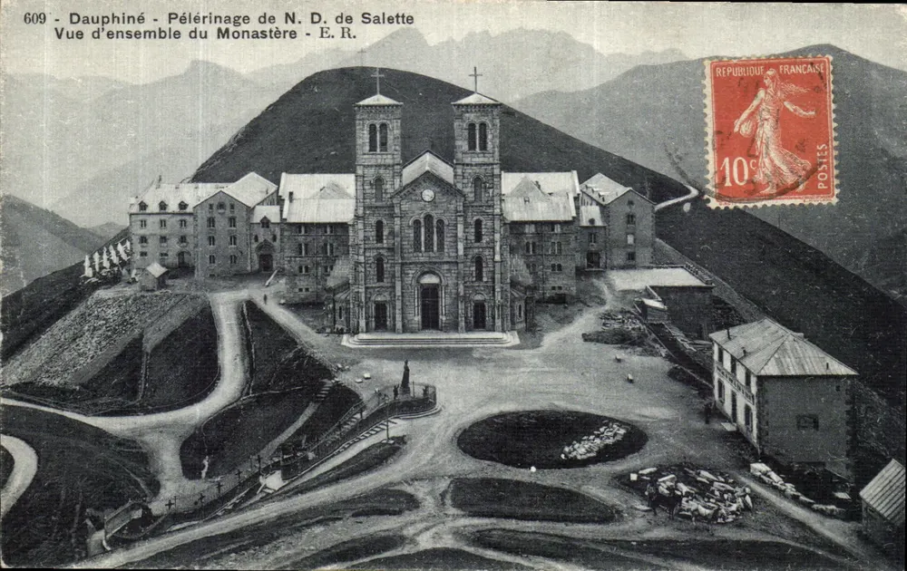 Dauphiné - Pilgerung der N.D. de Salette - Übersicht des Klosters - E.R. - n°609 - Vorderseite